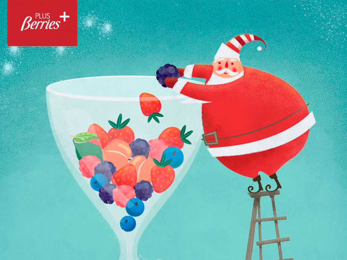 ¡Berry Christmas y feliz Año Nuevo saludable!