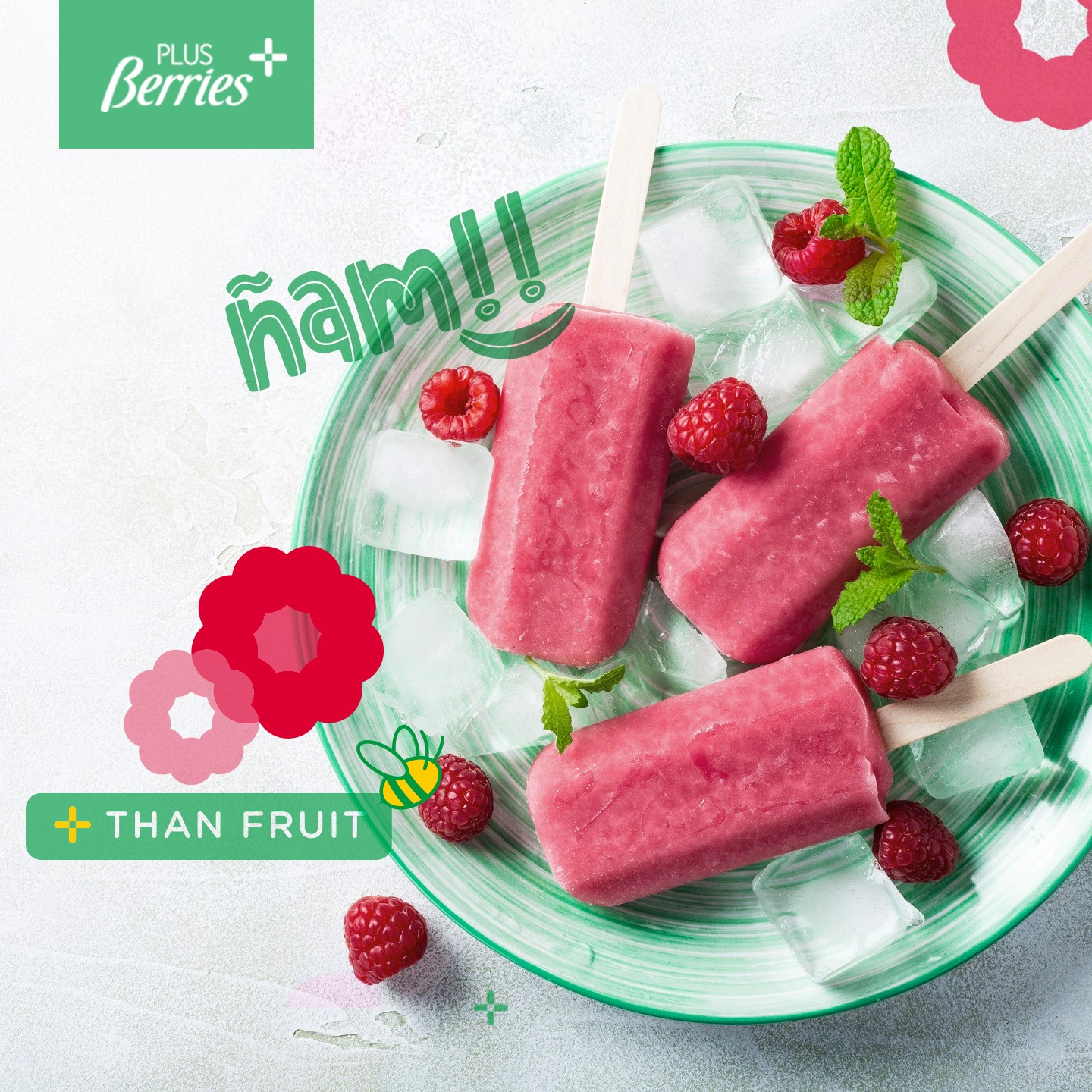 Helado de frutos rojos para combatir el calor